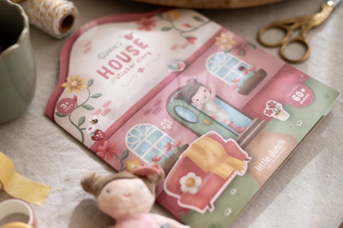 Little Dutch Kleebiste vihik taaskasutatavate kleepsudega ´Rosa & Friends´ - Image 8