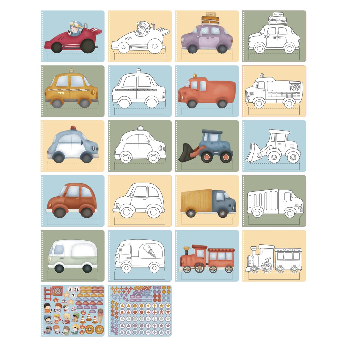 Little Dutch Meisterdamisraamat ´Jim & Friends autod´ - Image 2