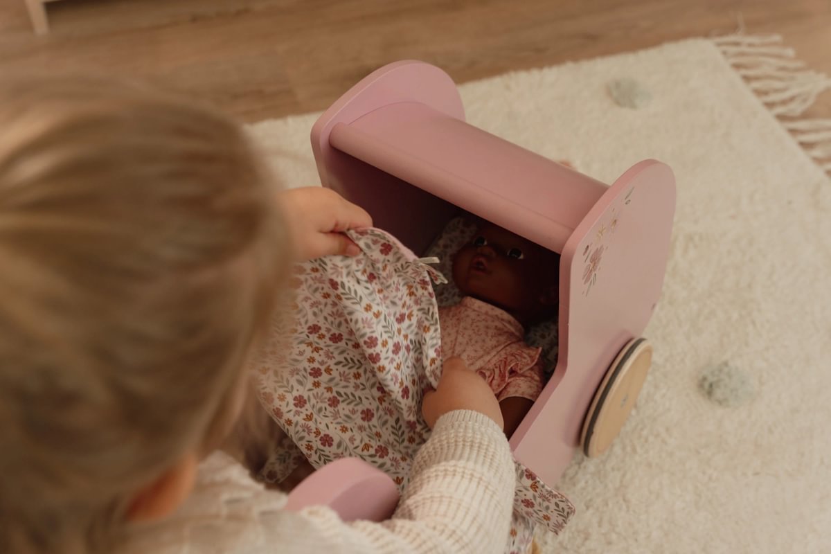 Little Dutch Mänguvanker koos tekstiiliga FSC puidust - Image 11