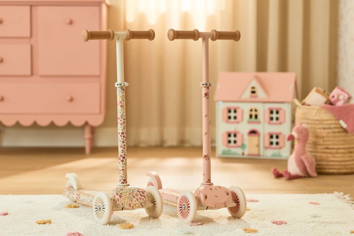 Little Dutch Tõukeratas 3-rattaline ´Fairy Floral Pink´ - Image 13