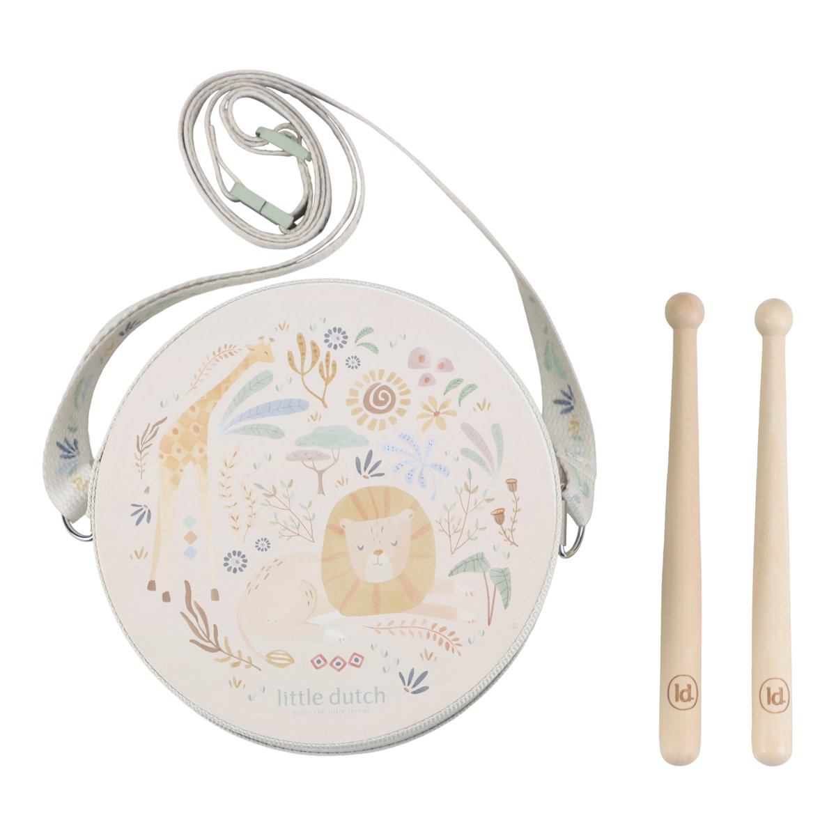 Little Dutch Trummikomplekt ´Safari Friends´ FSC puidust - Image 6