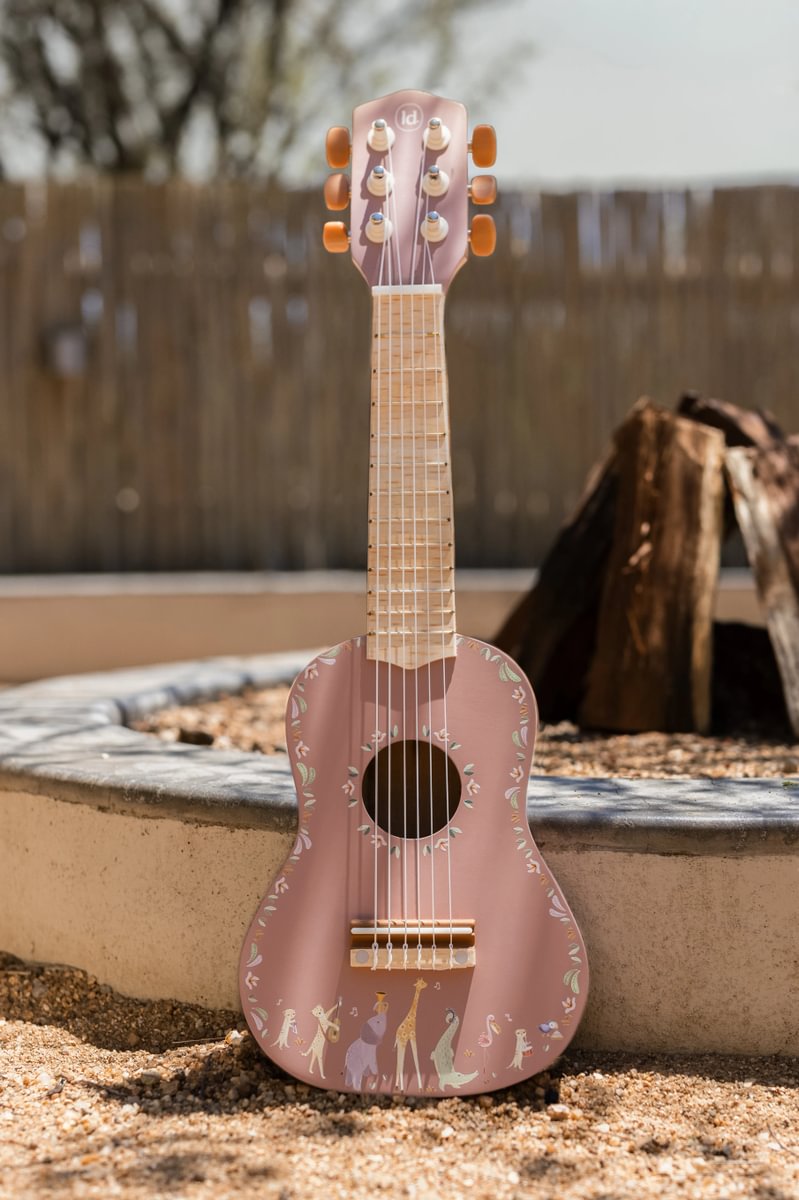 Little Dutch Kitarr ´Safari Friends Pink´ FSC puidust - Image 12