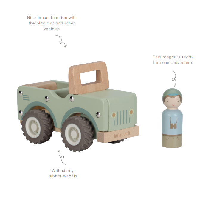 Little Dutch Safariauto FSC puidust - Pilt 12