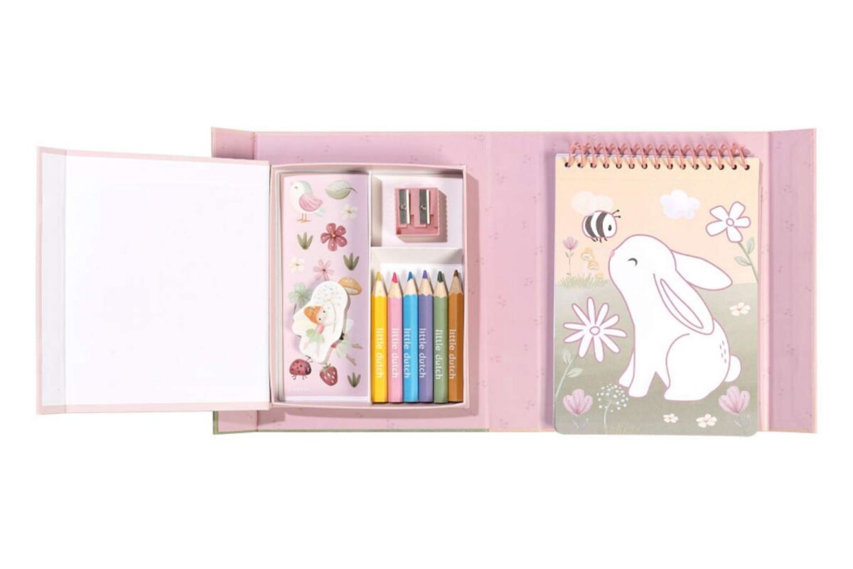 Little Dutch Värvimisraamatu komplekt ´Rosa & Fairy Garden´ - Pilt 2