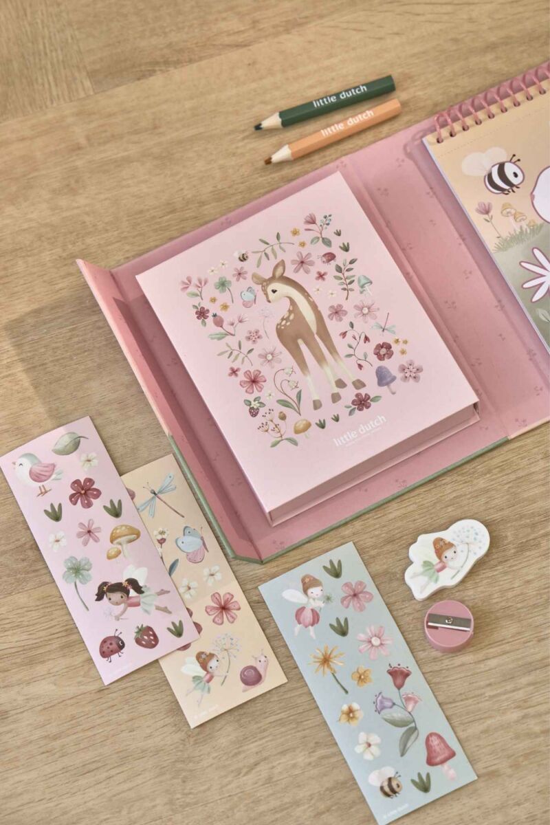 Little Dutch Värvimisraamatu komplekt ´Rosa & Fairy Garden´ - Pilt 10