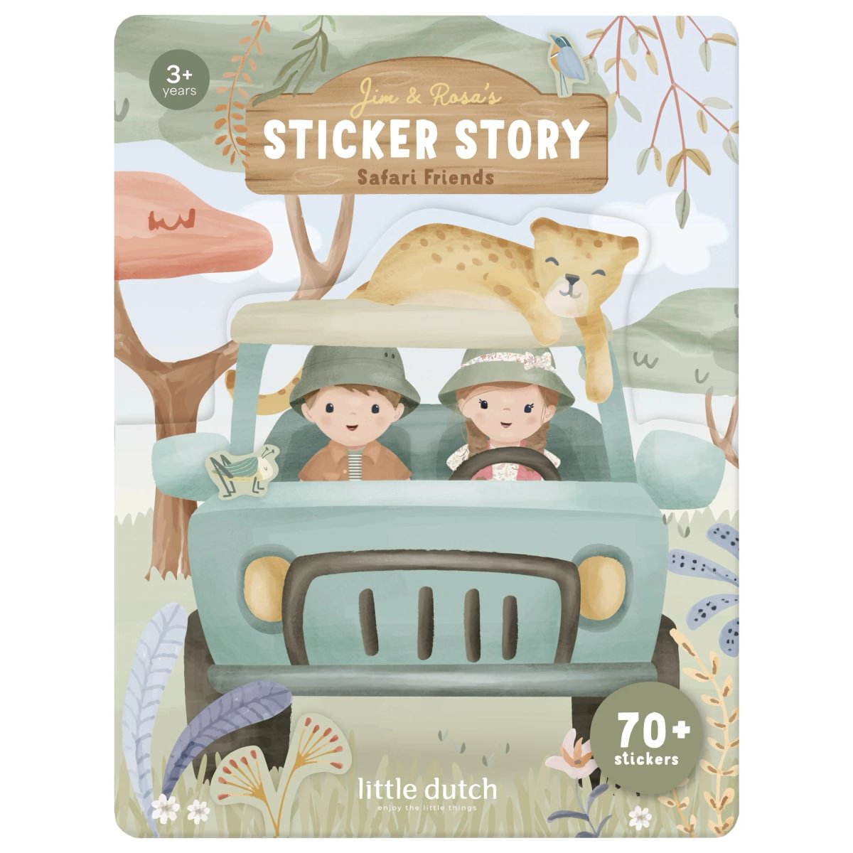 Little Dutch Kleebiste vihik ´Safari Friends´