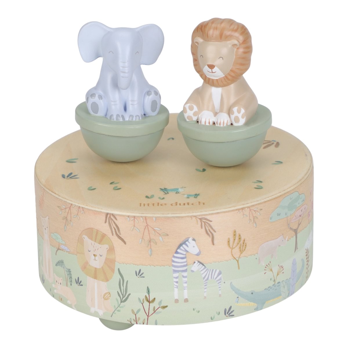 Little Dutch Muusikatoos keerlevate loomadega ´Safari Friends´ FSC - Pilt 2