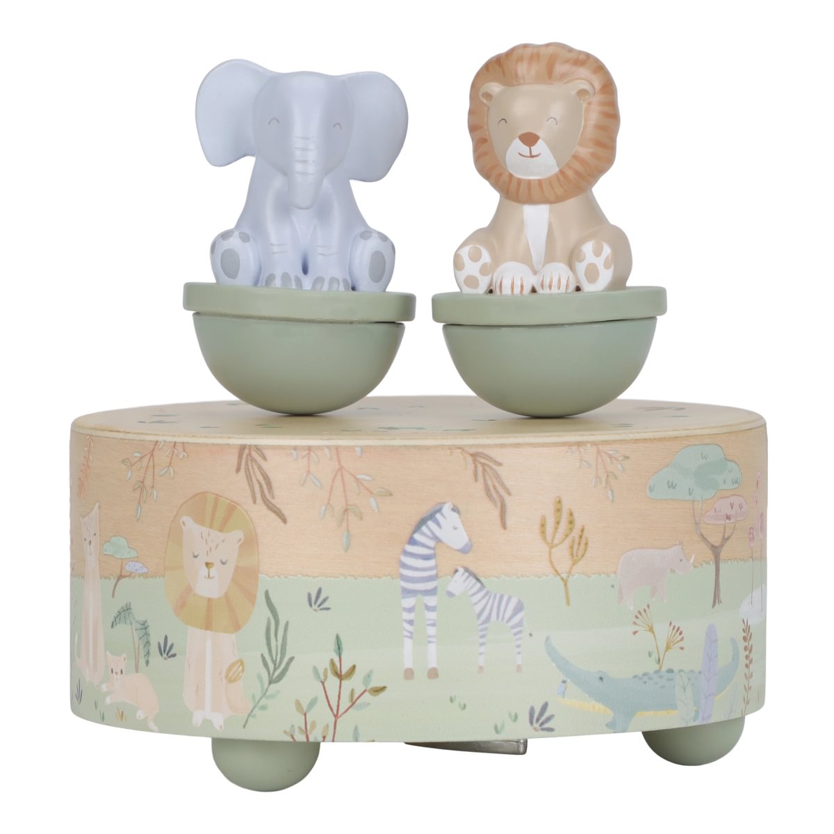 Little Dutch Muusikatoos keerlevate loomadega ´Safari Friends´ FSC - Pilt 4
