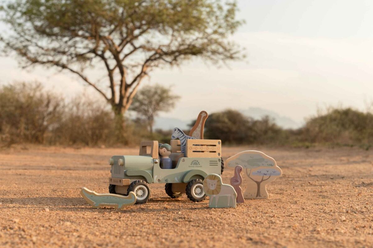 Little Dutch Safari auto koos loomadega ´Safari Friends´ FSC - Pilt 7