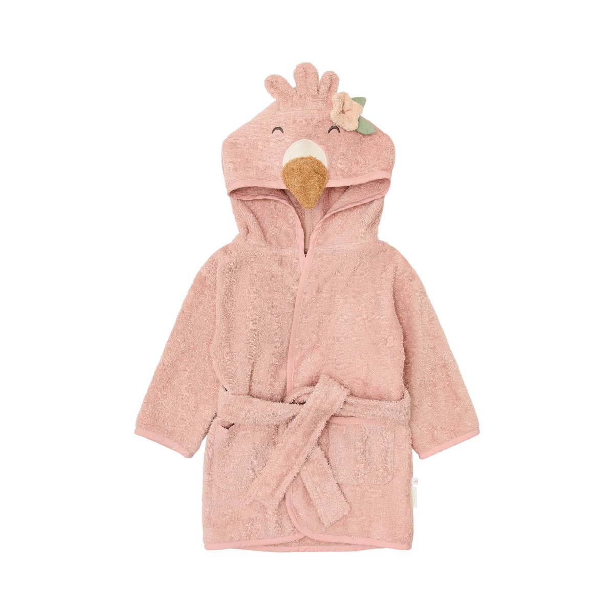 Little Dutch Hommikumantel flamingo kapuutsiga ´Blooming Safari´ 74/80