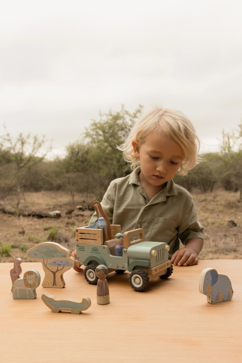 Little Dutch Safari auto koos loomadega ´Safari Friends´ FSC - Pilt 8