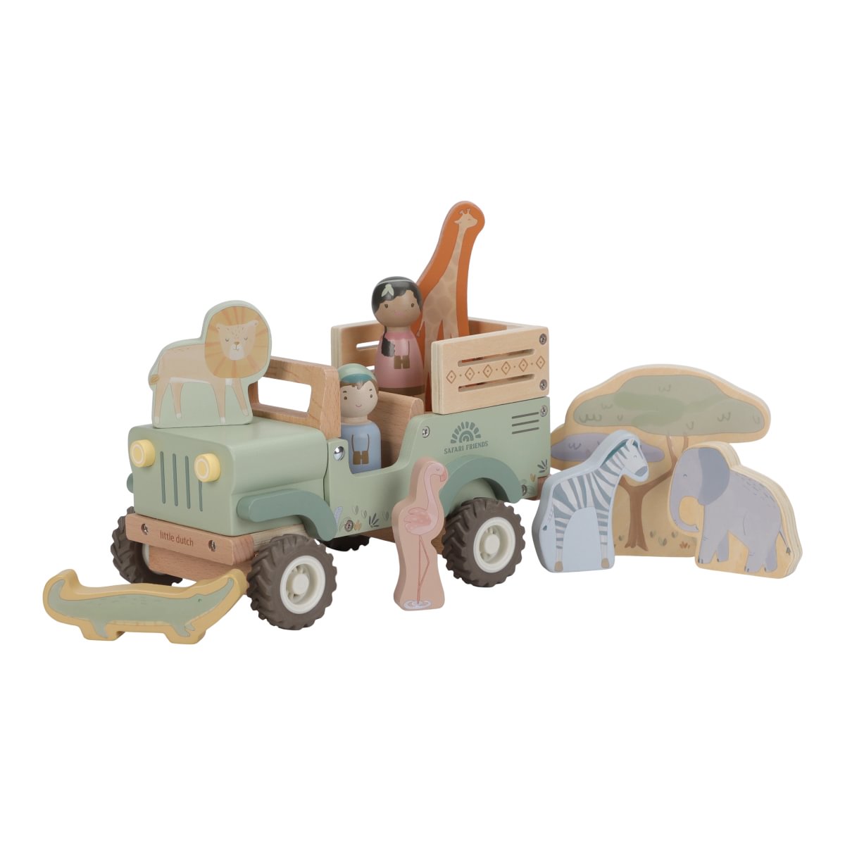 Little Dutch Safari auto koos loomadega ´Safari Friends´ FSC - Pilt 2