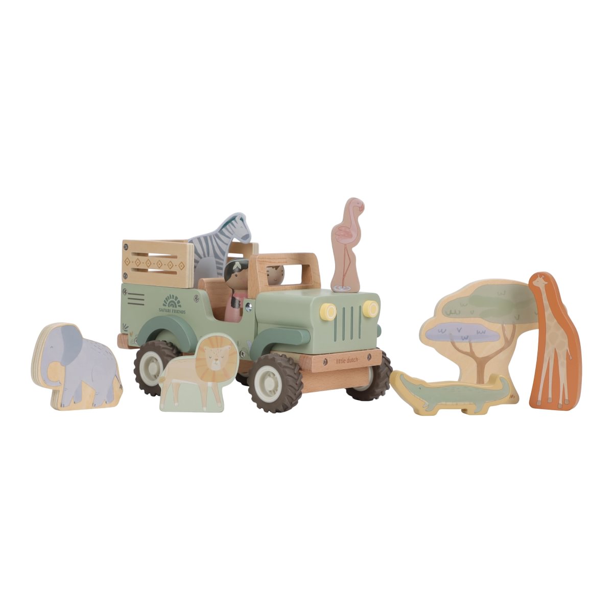 Little Dutch Safari auto koos loomadega ´Safari Friends´ FSC - Pilt 3