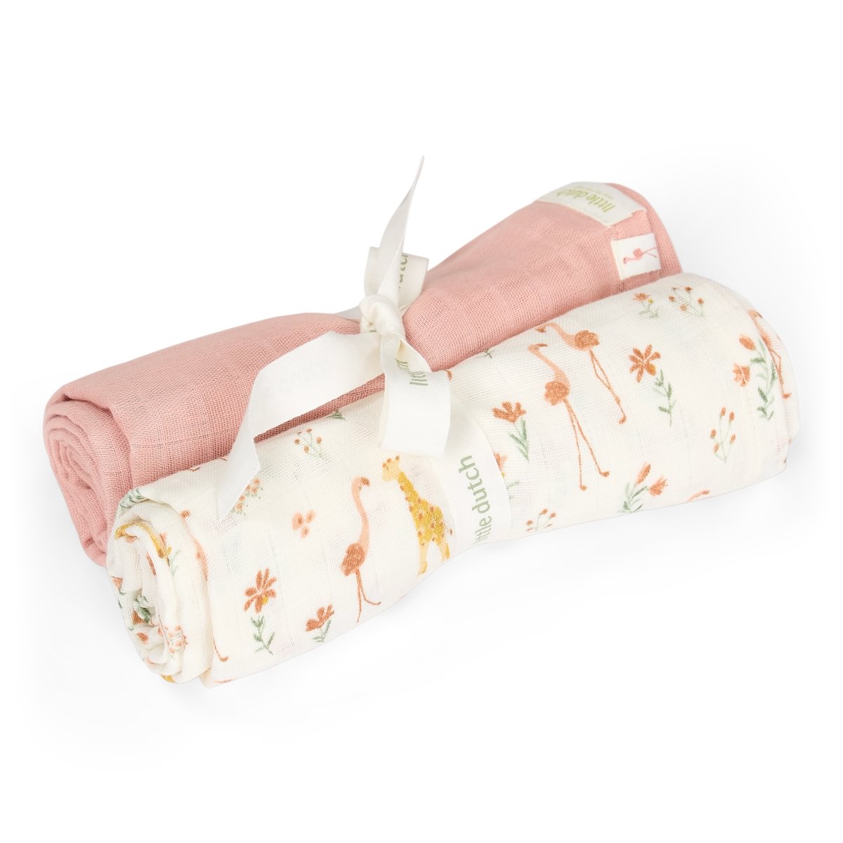 Little Dutch Tekikeste komplekt musliinist 2tk `Blooming Safari´ 70 x 70 cm